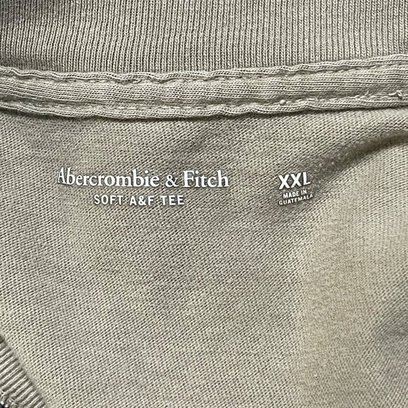 Abercrombie & Fitch Soft Tee Putty Oversized Size XXL Crew Neck Short Sleeve Wom - Picture 4 of 5